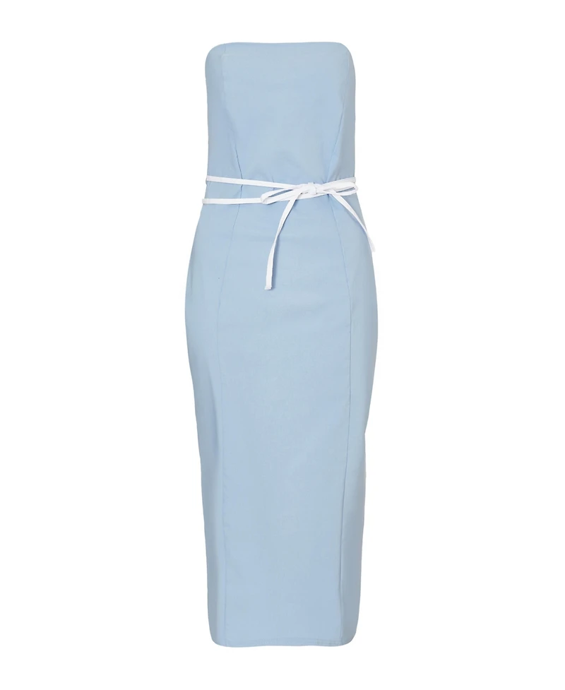 Quiz Women's Bengaline Midi with Tie Detail