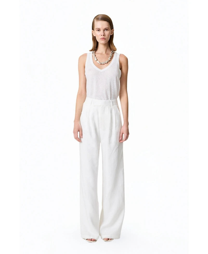 Nocturne Women's Wide-Leg Linen Pants