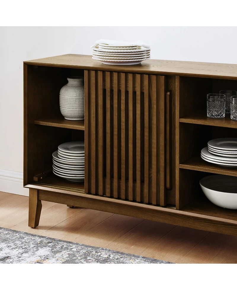 Casainc 47.3" Cabinet with 2 Doors & Solid Wood Feet