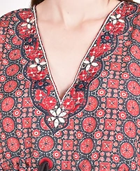 Raas Women's Embroidered Kaftan Top