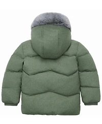 Rokka&Rolla Baby Boys Sherpa Lined Puffer Jacket Winter Coat
