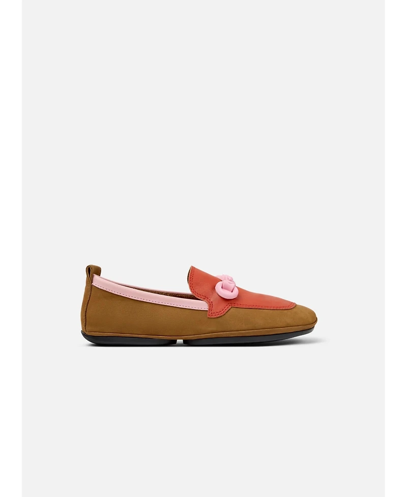 Camper Tws Right Nina Nubuck Leather Moccasin