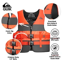 Quiksilver Uscg Approved Adult Life Vest