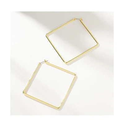 14K Gold-Plated Girl Boss Hoop Earrings