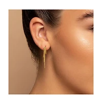 14K Gold-Plated Chains Huggie Earrings