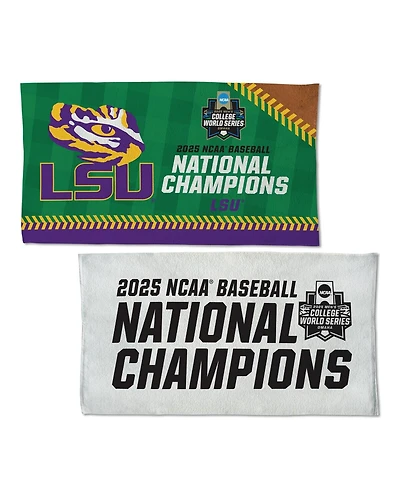 Wincraft Lsu Tigers 2025 Ncaa Baseball Men's College World Series Champions Locker Room 22" x 42" On-Field Celebration Double-Sided Towel