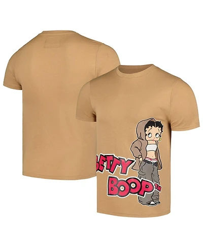 Reason Men's and Women's Tan Betty Boop Side Print T-Shirt