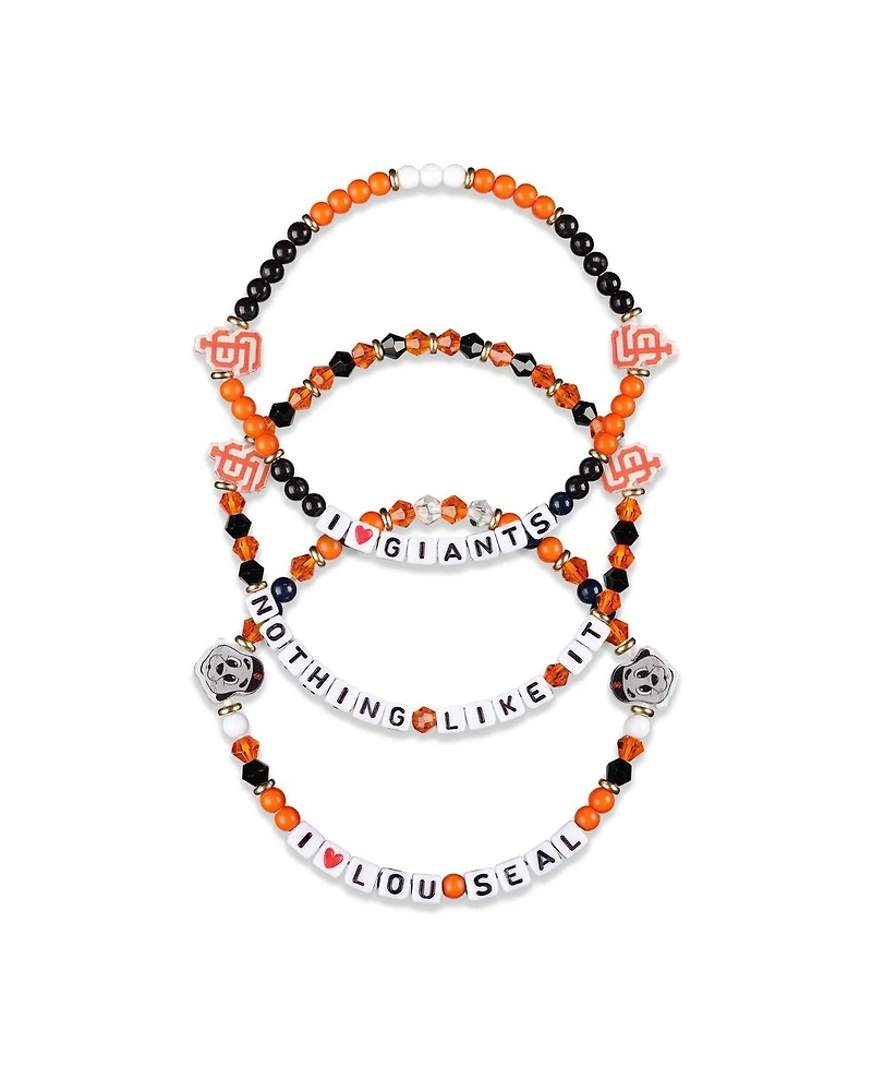 Foco San Francisco Giants 3-Pack Friendship Bracelet Set