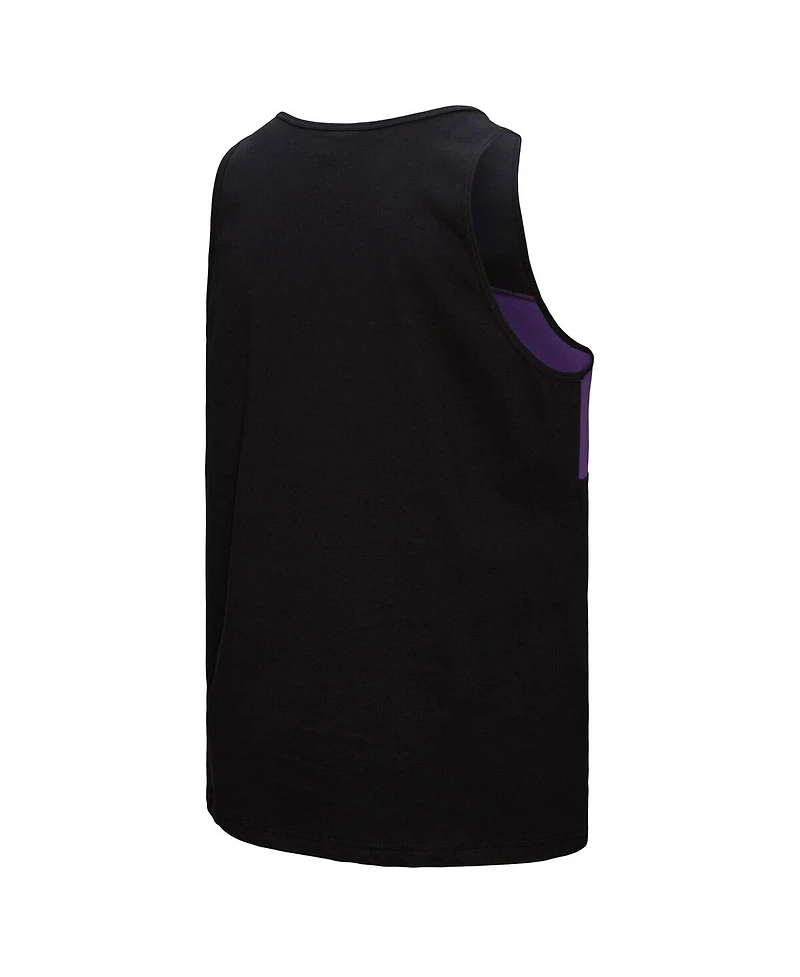 Mitchell & Ness Men's Black Minnesota Vikings Retro Color Block Tank Top