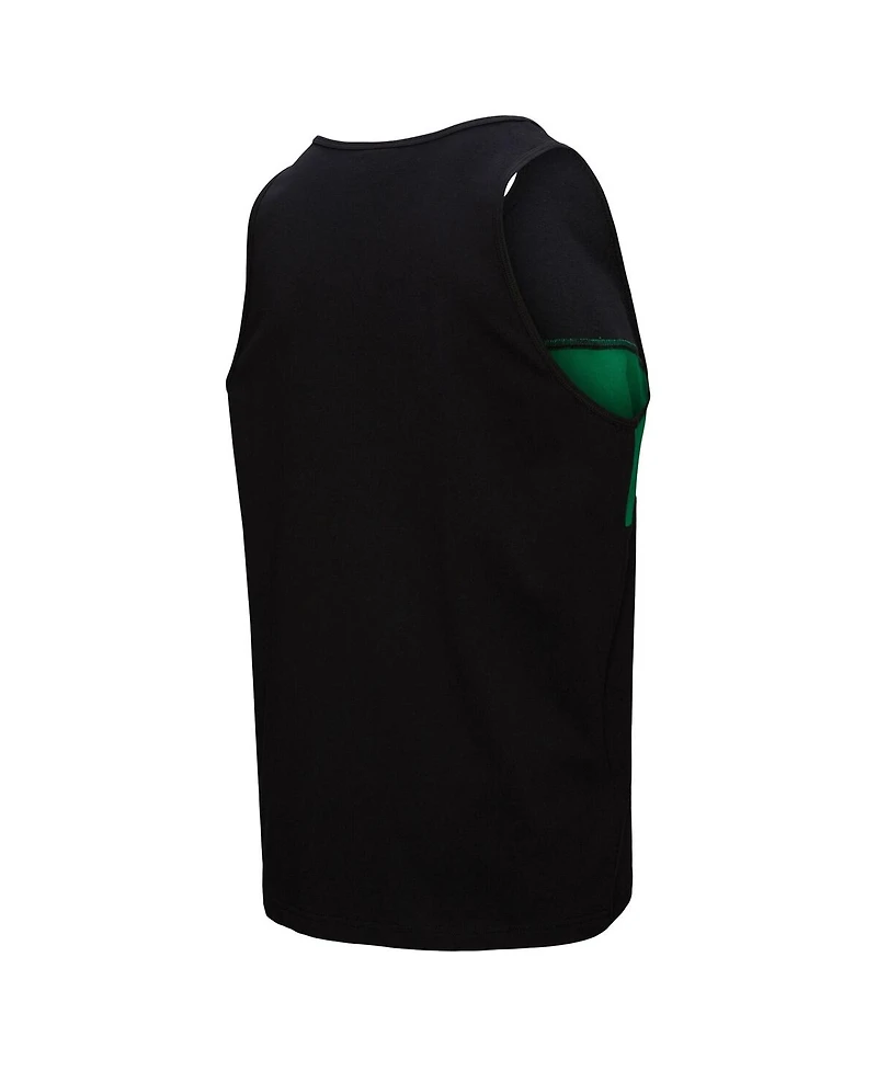 Mitchell & Ness Men's Black New York Jets Retro Color Block Tank Top