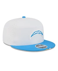 New Era Men's White/Powder Blue Los Angeles Chargers 2025 Nfl Training Camp Split Panel 9FIFTY Snapback Hat