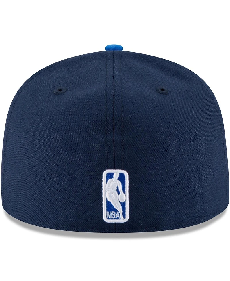 New Era Men's Navy/Blue Oklahoma City Thunder 2025 Nba Finals Champions Side Patch Two-Tone 59FIFTY Fitted Hat