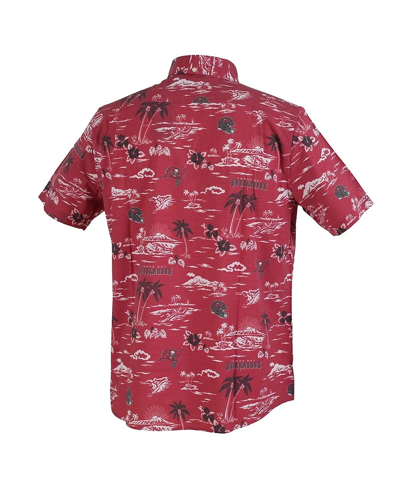 Reyn Spooner Men's Red Tampa Bay Buccaneers Kekai Performance Button-Down Shirt
