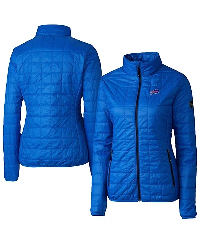 Cutter & Buck Women's Royal Buffalo Bills Rainier PrimaLoft Eco Insulated Full-Zip Puffer Jacket