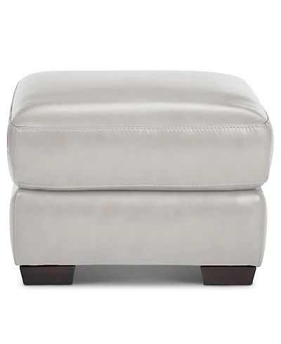 Cobbie Leather 24" Chair Ottoman, Exclusively at Macy's