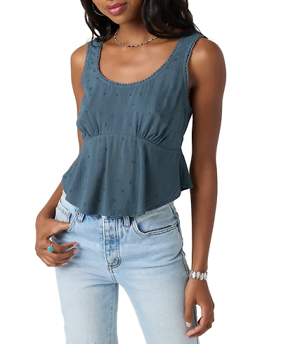 O'Neill Juniors' Julye Scoop-Neck Sleeveless Top