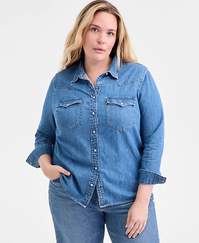 Levi's Trendy Plus Essential Western Cotton Shirt