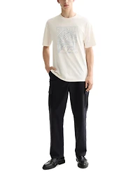 Scotch & Soda Men's Relaxed Fit Short Sleeve Logo Graphic Crewneck T-Shirt
