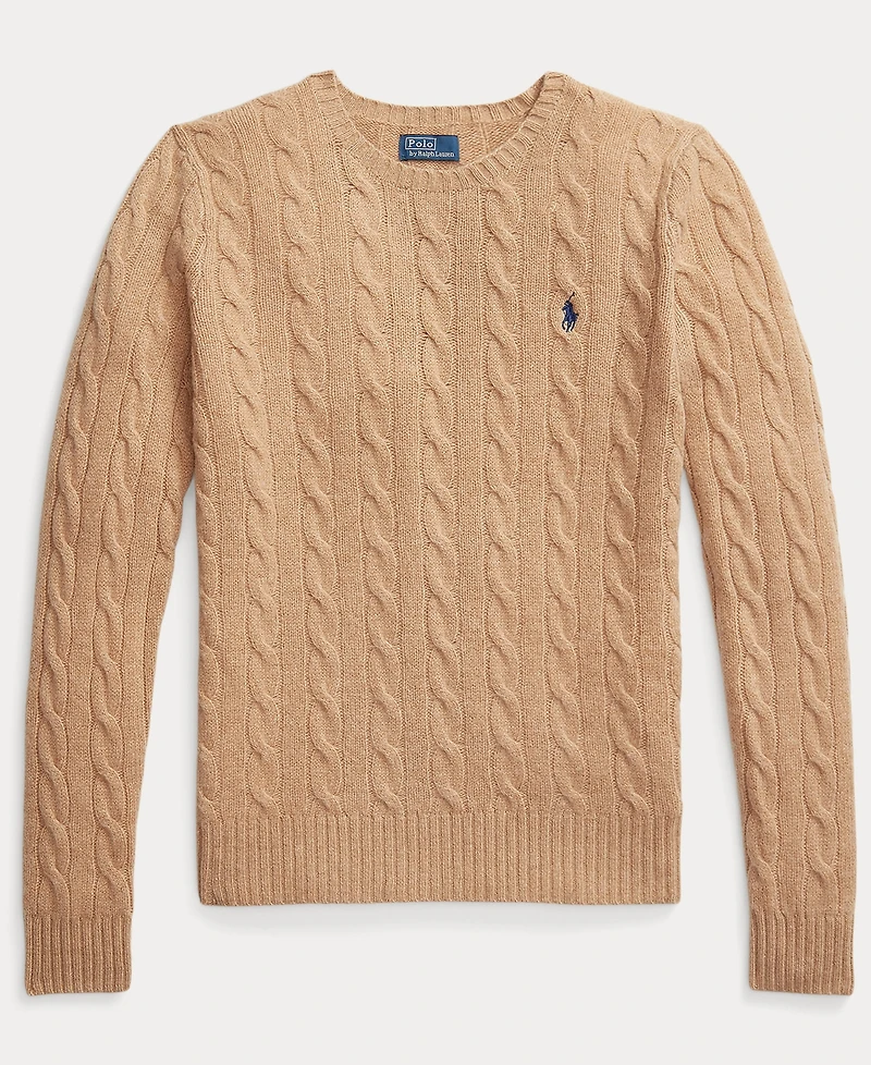 Polo Ralph Lauren Women's Cable Wool-Cashmere Crewneck Sweater