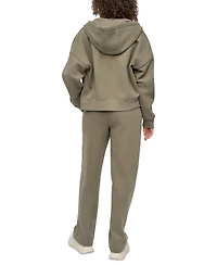 Dkny Women's Silicone Logo Full-Zip Hoodie