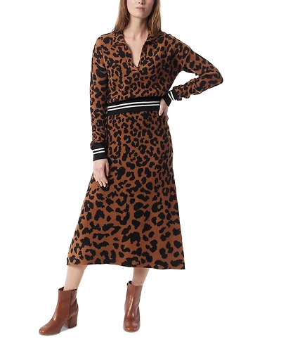 Dee Ocleppo Women's Bar Jacquard-Print A-Line Skirt