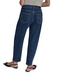 Dkny Jeans Petite Mid-Rise Barrel-Leg