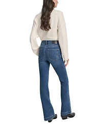 Dkny Jeans Petite High-Rise Flare-Leg