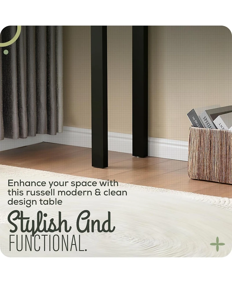 Kings Brand Furniture Russel Long Console Table - Minimalist and Slim Entryway for Decorative Displays, Sofa