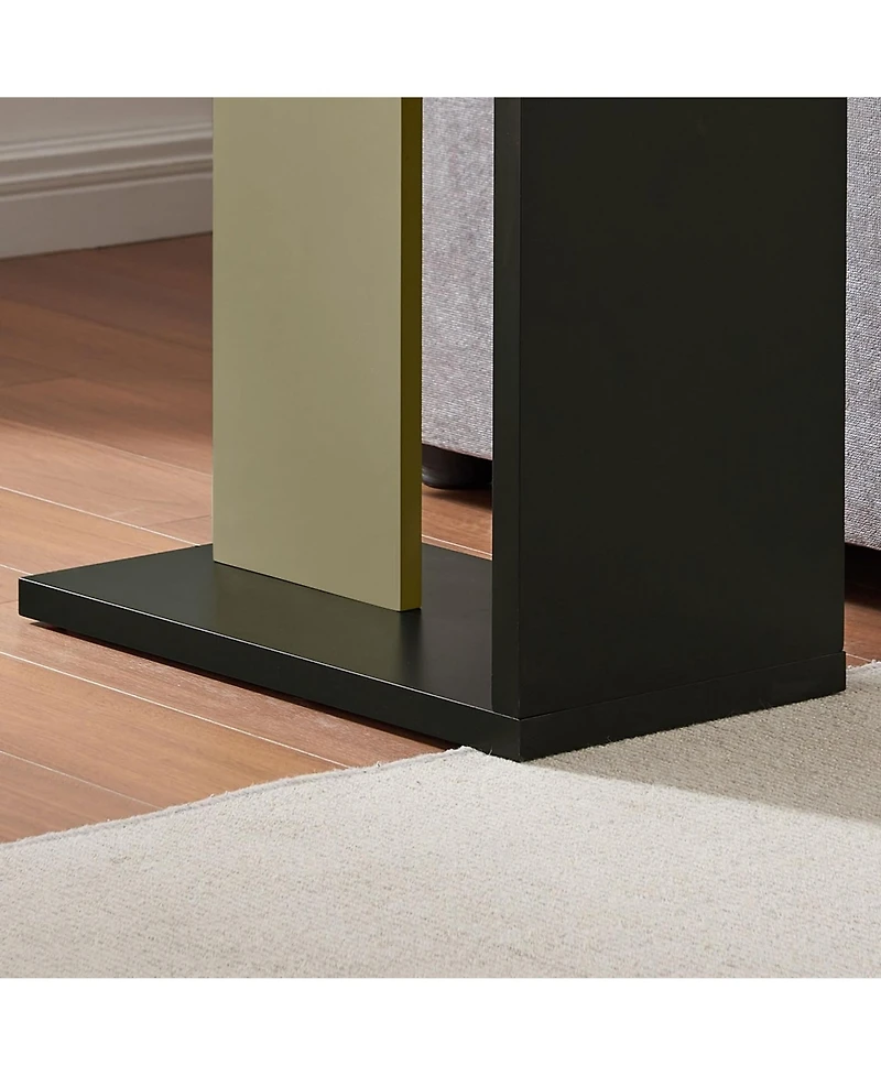 Kings Brand Furniture Hayward Side Table, End Table for Couch, Snack and Laptop