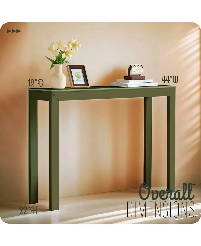 Kings Brand Furniture Russel Long Console Table - Minimalist and Slim Entryway for Decorative Displays, Sofa