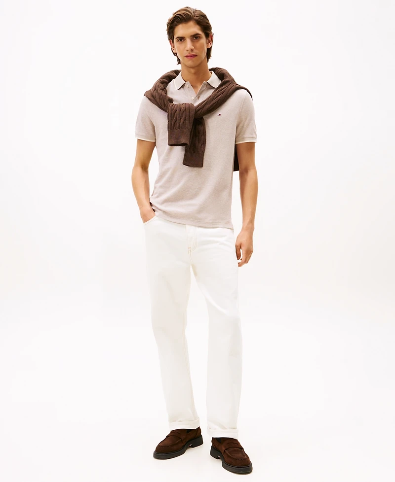Tommy Hilfiger Men's Regular-Fit Tipped Linen Polo Shirt