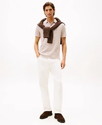 Tommy Hilfiger Men's Regular-Fit Tipped Linen Polo Shirt