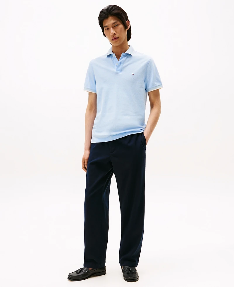 Tommy Hilfiger Men's Regular-Fit Tipped Linen Polo Shirt