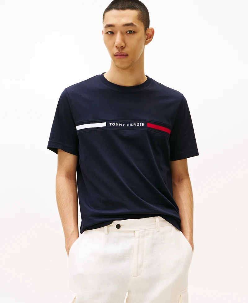 Tommy Hilfiger Men's Chest Insert Logo Short Sleeve T-Shirt