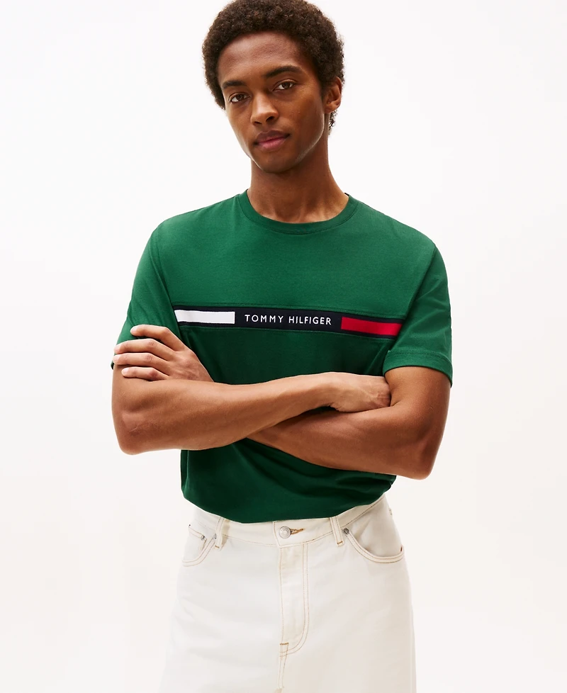 Tommy Hilfiger Men's Chest Insert Logo Short Sleeve T-Shirt