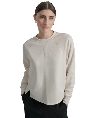 Dkny Women's Highline Scuba Crewneck Pullover
