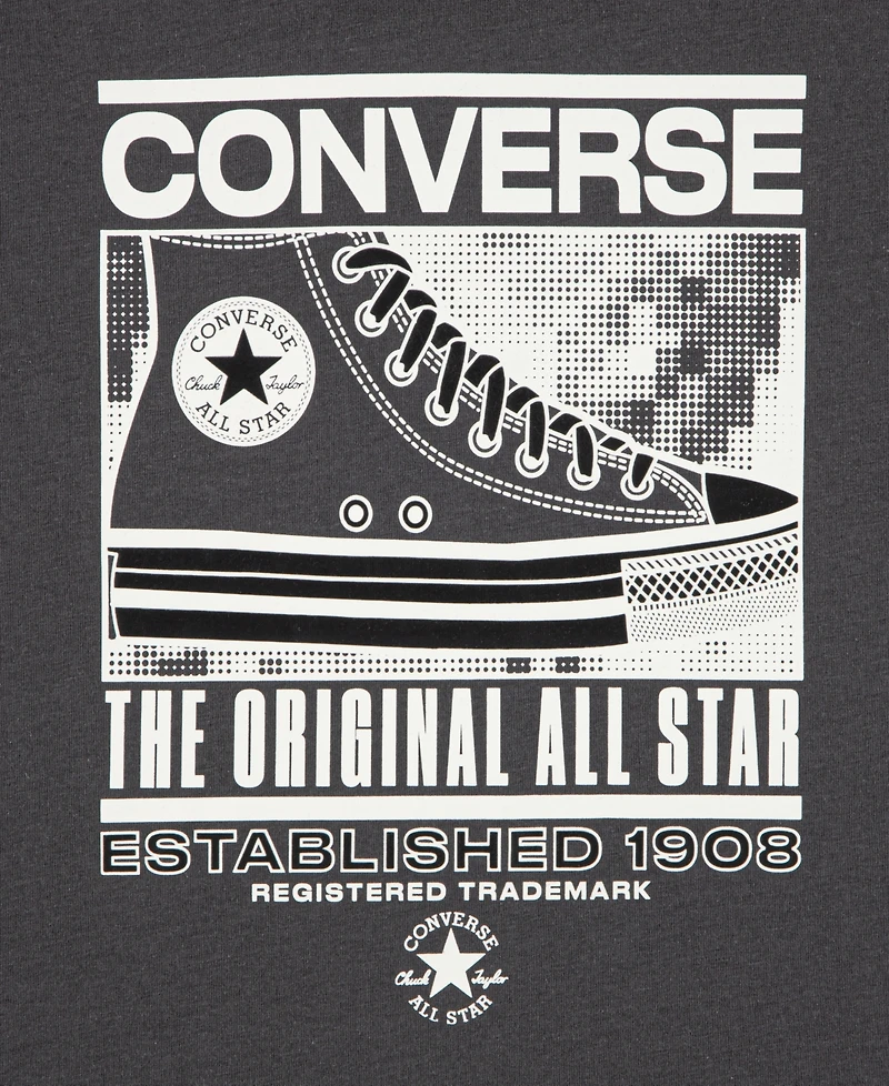 Converse Big Boys Static Background Sneaker T-Shirt