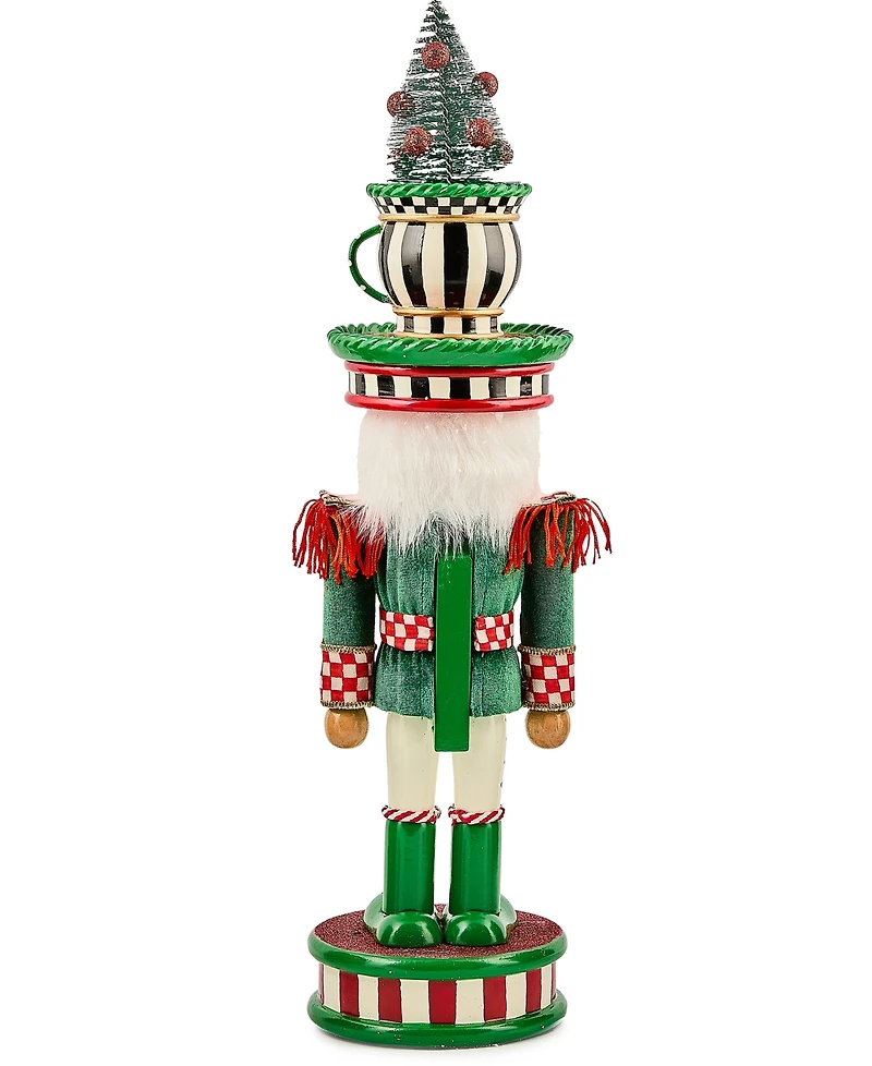 MacKenzie-Childs Courtly Check Teacup Nutcracker