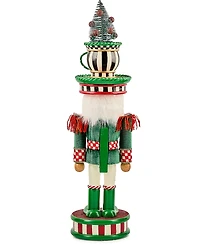 MacKenzie-Childs Courtly Check Teacup Nutcracker