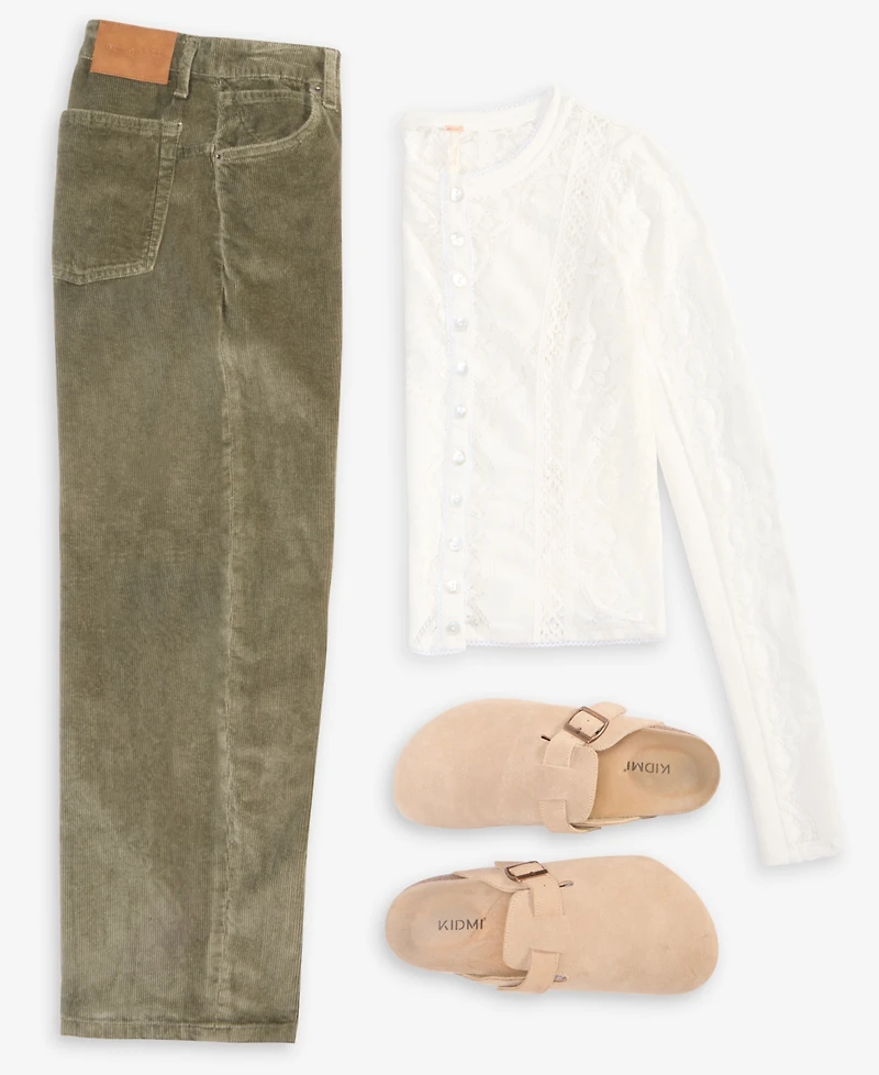 Free People Women's Deep Trance Cord Low Rise Jeans