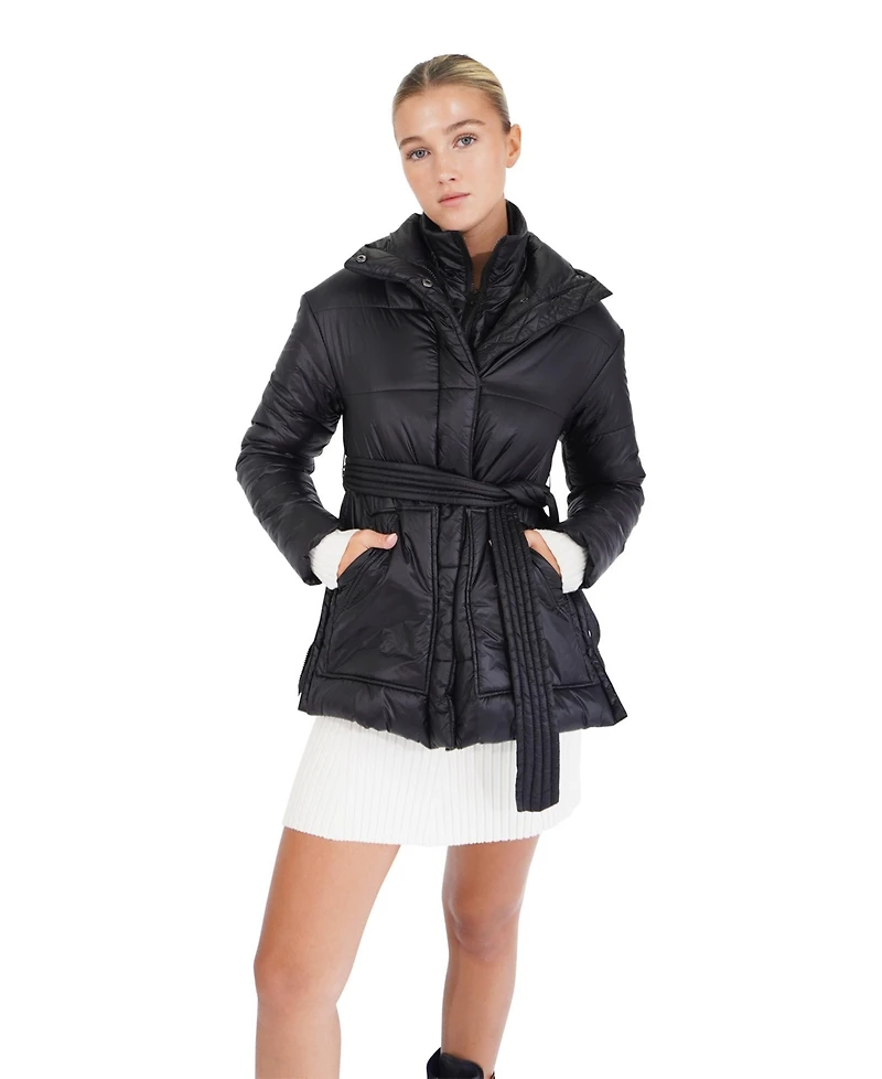 Belle & Bloom Women's Moonrise Belted Puffer Jacket