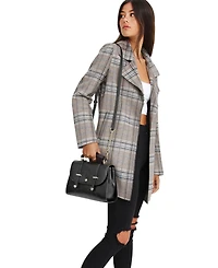 Belle & Bloom Women's Ex-Boyfriend Wool Blend Oversized Jacket