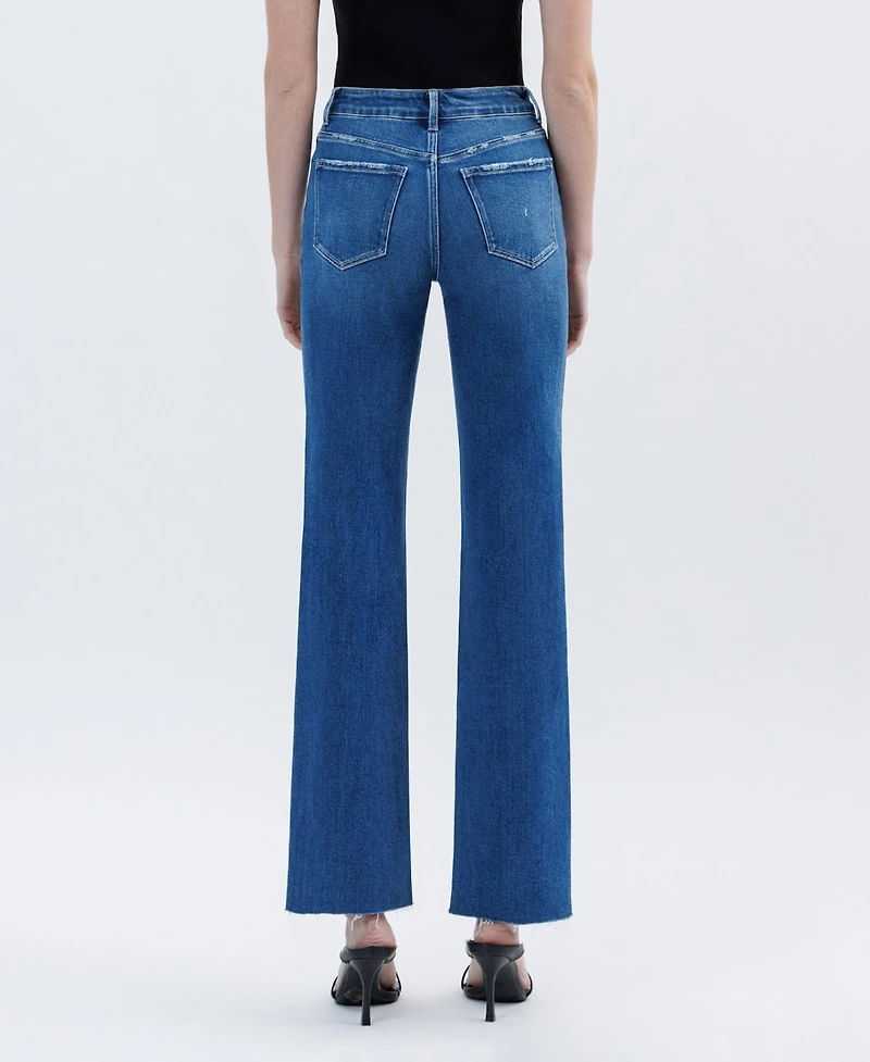 Flying Monkey Women's High Rise Straight Jeans