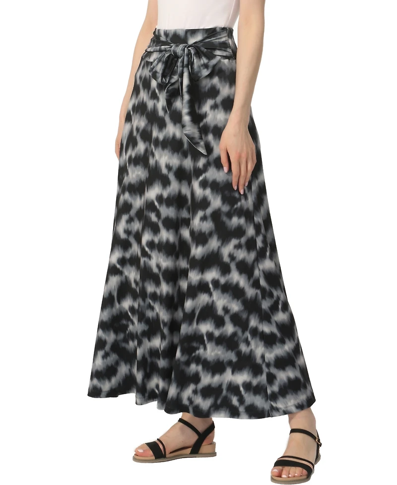 kimi + kai Women's Belted Pull On Maxi Skirt