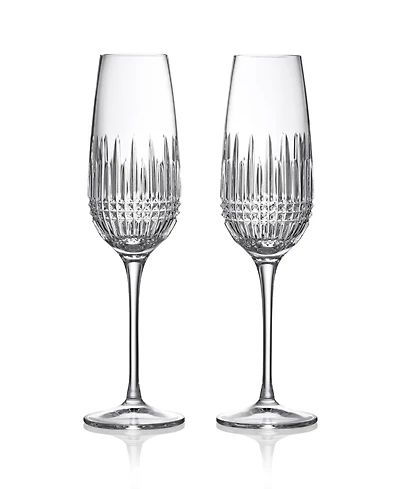 Waterford Lismore Diamond Essence Flute 10.5oz, Set of 2