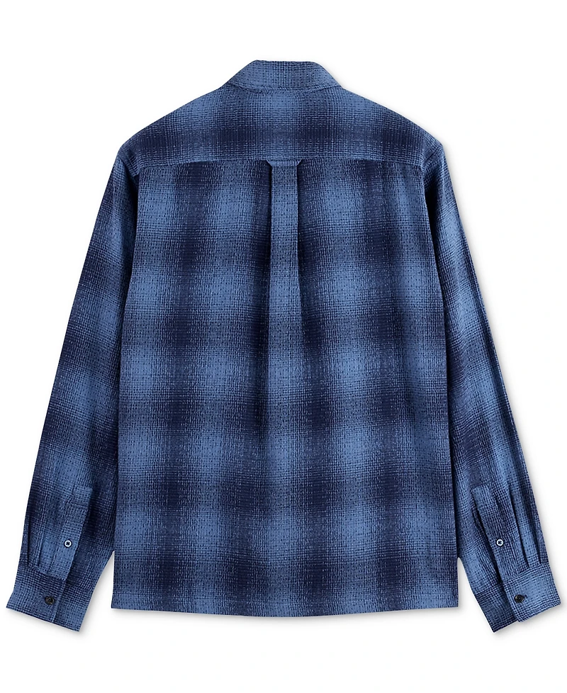 Scotch & Soda Men's Relaxed Fit Long Sleeve Button-Front Shadow Shirt