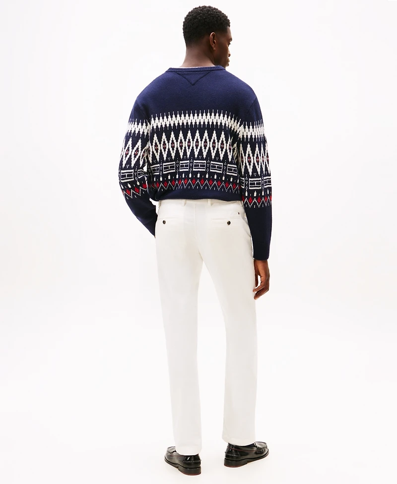 Tommy Hilfiger Men's Denton Slim Straight Fit Corduroy Chinos