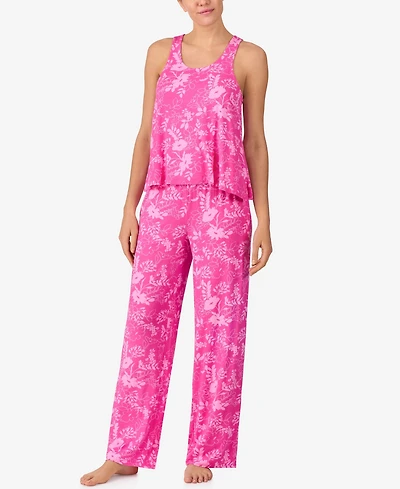 Sanctuary Women's Sleeveless Knit Long Flowy Pajama Set with Pockets