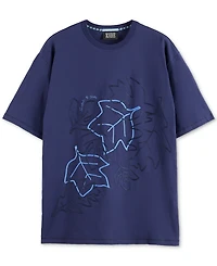 Scotch & Soda Men's Relaxed Fit Short Sleeve Embroidered T-Shirt
