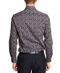 Paisley & Gray Men's Parker Slim Fit Long Sleeve Abstract Print Button-Front Shirt